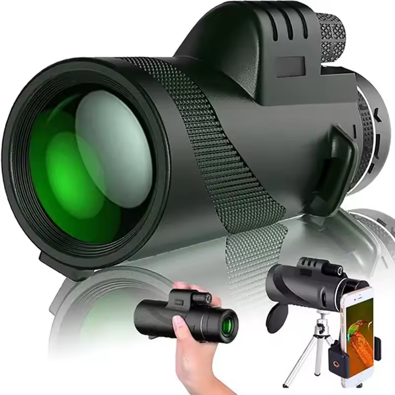 🔭 Jumelles Monoculaires Haute Puissance 80×100 – Compatible avec Smartphone pour des Photos Exceptionnelles ! 📸✨